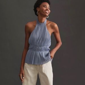 Anthropologie En Elly Pleated Halter Tank